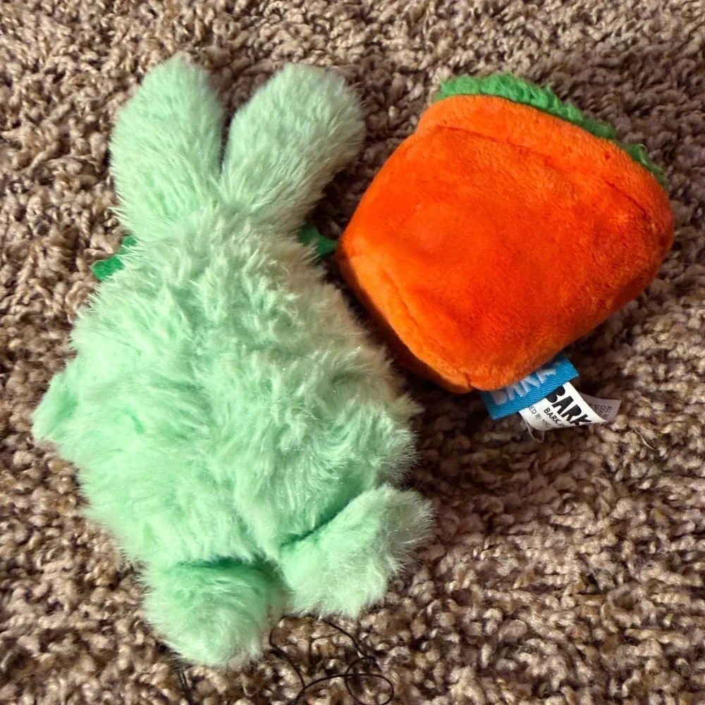 Bark-Plush Dog Toys Alice Magic Mushroom, Bunny ,Slipper (4) (4)